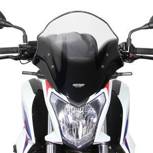Bulle Racing compatible avec Honda CB 650 F 14-16 Pare-brise "NRM" avec kit de fixation MRA clair