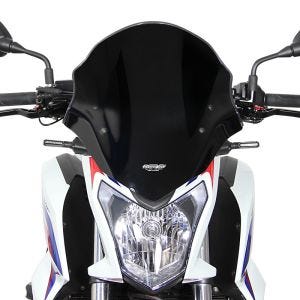 Bulle Racing compatible avec Honda CB 650 F 14-16 Pare-brise "NRM" avec kit de fixation MRA noir