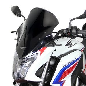 Bulle Touring compatible avec Honda CB 650 F 14-16 Pare-brise "NTM" avec kit de fixation MRA noir