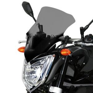 Racingscheibe passend für Yamaha FZ 1 06- Verkleidungsscheibe "NRM" mit Befestigungsmaterial MRA rauchgrau