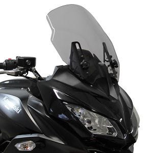 Bulle Touring compatible avec Kawasaki Versys 650 15-16 Pare-brise "T" MRA gris fumée