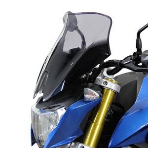 Bulle Racing compatible avec BMW G 310 Roadster 16- Pare-brise "NRM" avec kit de fixation MRA gris fumée