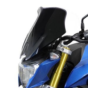 Bulle Racing compatible avec BMW G 310 Roadster 16- Pare-brise "NRM" avec kit de fixation MRA noir