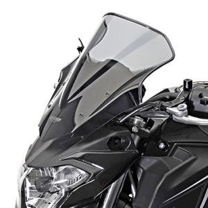 Bulle Racing compatible avec Kawasaki Z 650 17-19 Pare-brise "NRN" avec kit de fixation MRA gris fumée