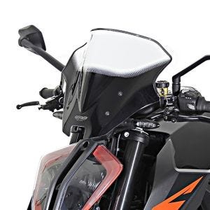 Bulle Racing compatible avec KTM 1290 Superduke R 17-19 Pare-brise "NRM" avec kit de fixation MRA clair