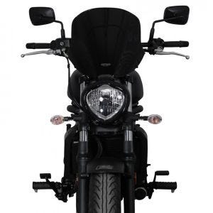 Tourenscheibe passend für Kawasaki Vulcan S 15- Windschild "NTM" mit Befestigungsmaterial MRA schwarz