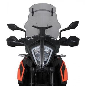 Bulle Touring Vario compatible avec KTM Adventure 790 R 19-21 Pare-brise "VTN" MRA gris fumée