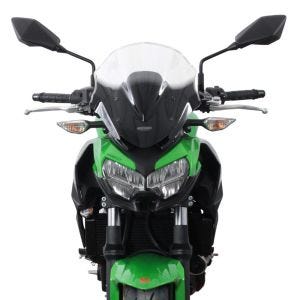 Bulle Racing compatible avec Kawasaki Z 650 20- Pare-brise "NRN" avec kit de fixation MRA clair