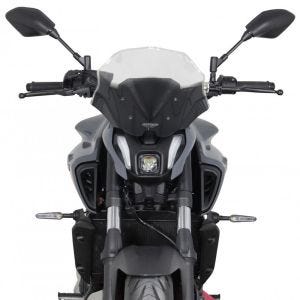 Racingscheibe passend für Yamaha MT-07 21- Verkleidungsscheibe "NRN" mit Befestigungsmaterial MRA schwarz