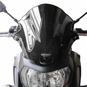 Racingscheibe passend für Yamaha MT-07 18-20 Verkleidungsscheibe "NRM" mit Befestigungsmaterial MRA rauchgrau