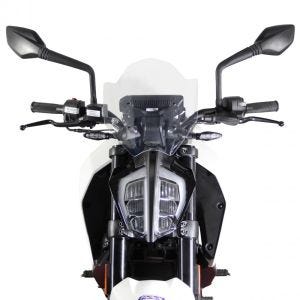 Bulle Sport compatible avec KTM 125 Duke 17-22 "NSPM" MRA Pare-brise noir