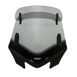 V-Flow Bulle Touring Vario compatible avec Moto Guzzi Nevada 750 / V85 TT "Z" MRA gris fumée