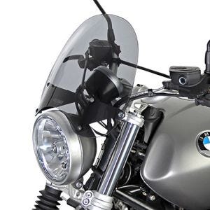 Tourenscheibe passend für BMW R Nine-T Scrambler Windschild "NTM" mit Befestigungsmaterial MRA rauchgrau