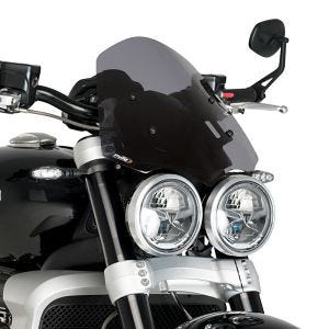 Nakedbike-Scheibe passend für Triumph Rocket 3 R / GT 20-24 dunkel getönt Windschild Puig New Generation Touring 20283F