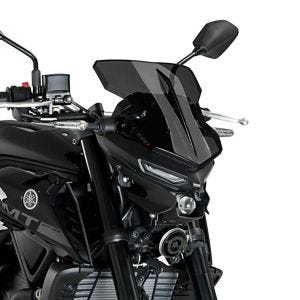 Pare-brise compatible avec Yamaha MT-03 20-24 fumé foncé Puig NG Sport