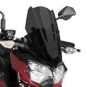 Pare-brise compatible avec Kawasaki Z 400 19-20 fumé foncé Puig NG Sport