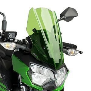 Pare-brise compatible avec Kawasaki Z 400 19-20 vert Puig NG Sport