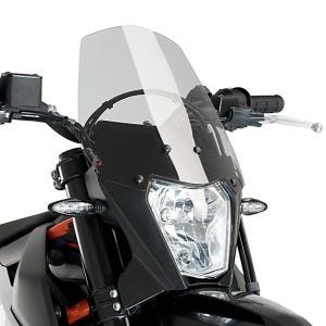 Nakedbike-Scheibe passend für KTM 690 Enduro / R 19-24 rauchgrau Windschild Puig New Generation Sport 3586H