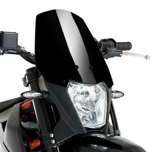 Pare-brise compatible avec KTM 690 Enduro / R 19-24 noir Puig NG Sport