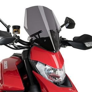 Pare-brise compatible avec Ducati Hypermotard 950 / SP 19-24 fumé foncé Puig NG Sport