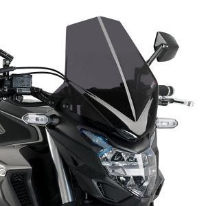 Pare-brise compatible avec Honda CB 500 F 16-23 fumé foncé Puig NG Sport