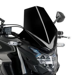 Nakedbike-Scheibe passend für Honda CB 500 F 16-23 schwarz Windschild Puig New Generation Sport 3657N