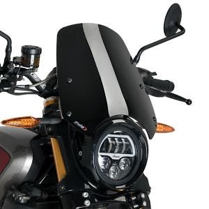 Nakedbike-Scheibe passend für Indian FTR 1200 / S 19-24 schwarz Windschild Puig New Generation Sport 3834N