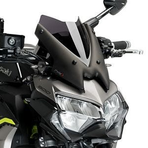 Pare-brise compatible avec Kawasaki Z 900 20-24 fumé foncé Puig NG Sport