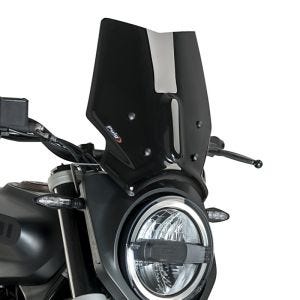 Pare-brise compatible avec Husqvarna Svartpilen 701 19-20 noir Puig NG Sport