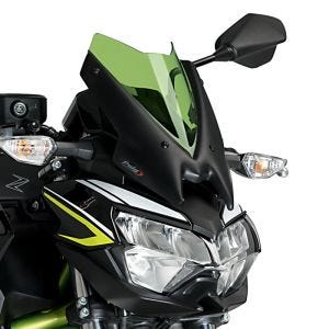 Nakedbike-Scheibe passend für Kawasaki Z 650 20-24 grun Windschild Puig New Generation Sport 3864V