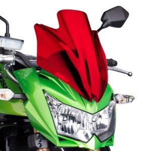 Pare-brise compatible avec Kawasaki Z 750 / R 07-12 rouge Puig NG Sport