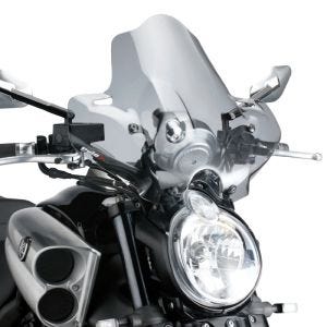 Pare-brise compatible avec Yamaha VMAX 1700 09-16 fumé clair Puig NG Sport