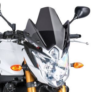 Pare-brise compatible avec Yamaha FZ8 10-16 fumé foncé Puig NG Sport