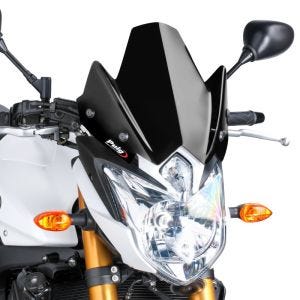 Pare-brise compatible avec Yamaha FZ8 10-16 noir Puig NG Sport