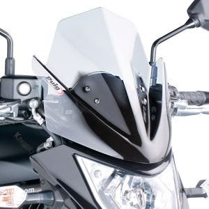 Pare-brise compatible avec Kawasaki ER-6N 12-16 clair Puig NG Sport