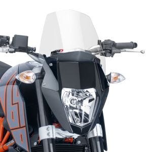 Pare-brise compatible avec KTM 690 Duke / R 12-19 clair Puig NG Sport