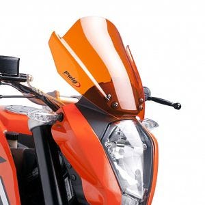 Pare-brise compatible avec KTM 390 / 200 / 125 Duke 11-16 Orange Puig NG Sport