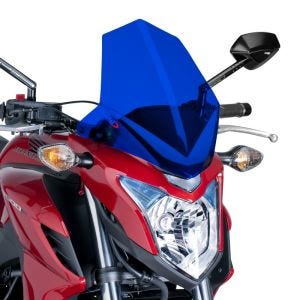 Pare-brise compatible avec Honda CB 500 F 13-15 bleu Puig NG Sport