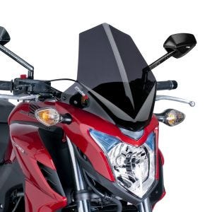 Pare-brise compatible avec Honda CB 500 F 13-15 fumé foncé Puig NG Sport