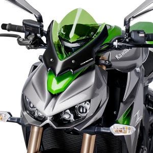 Pare-brise compatible avec Kawasaki Z1000 14-20 vert Puig NG Sport