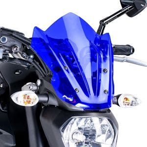 Pare-brise compatible avec Yamaha MT-07 14-17 bleu Puig NG Sport