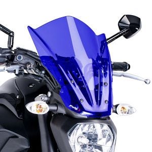Pare-brise compatible avec Yamaha MT-07 14-17 bleu Puig NG Touring