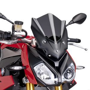 Pare-brise compatible avec BMW S 1000 R 14-18 fumé foncé Puig NG Sport