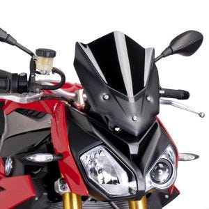 Pare-brise compatible avec BMW S 1000 R 14-18 noir Puig NG Sport