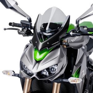 Pare-brise compatible avec Kawasaki Z 1000 14-20 fumé clair Puig NG Touring