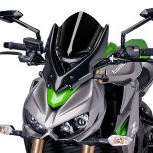 Pare-brise compatible avec Kawasaki Z 1000 14-20 noir Puig NG Touring