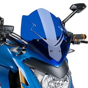 Pare-brise compatible avec Suzuki GSX-S 1000 15-24 bleu Puig NG Sport