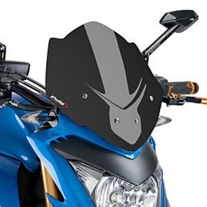 Pare-brise compatible avec Suzuki GSX-S 1000 15-24 Carbon look Puig NG Sport