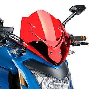 Pare-brise compatible avec Suzuki GSX-S 1000 15-24 rouge Puig NG Sport