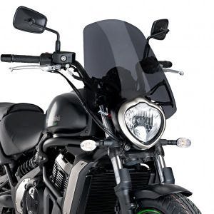 Pare-brise compatible avec Kawasaki Vulcan S / Café 15-24 fumé foncé Puig NG Touring